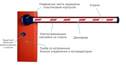 Шлагбаум NICE WIL 6/А стрела 6 м